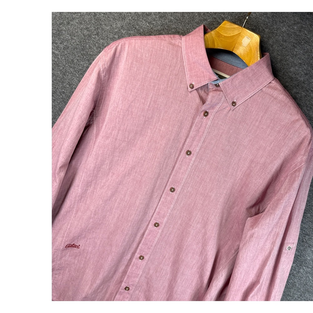 G Star Raw Lakewood Empire Roll Up Shirt Button Down Red Mens XL ? Cotton Casual